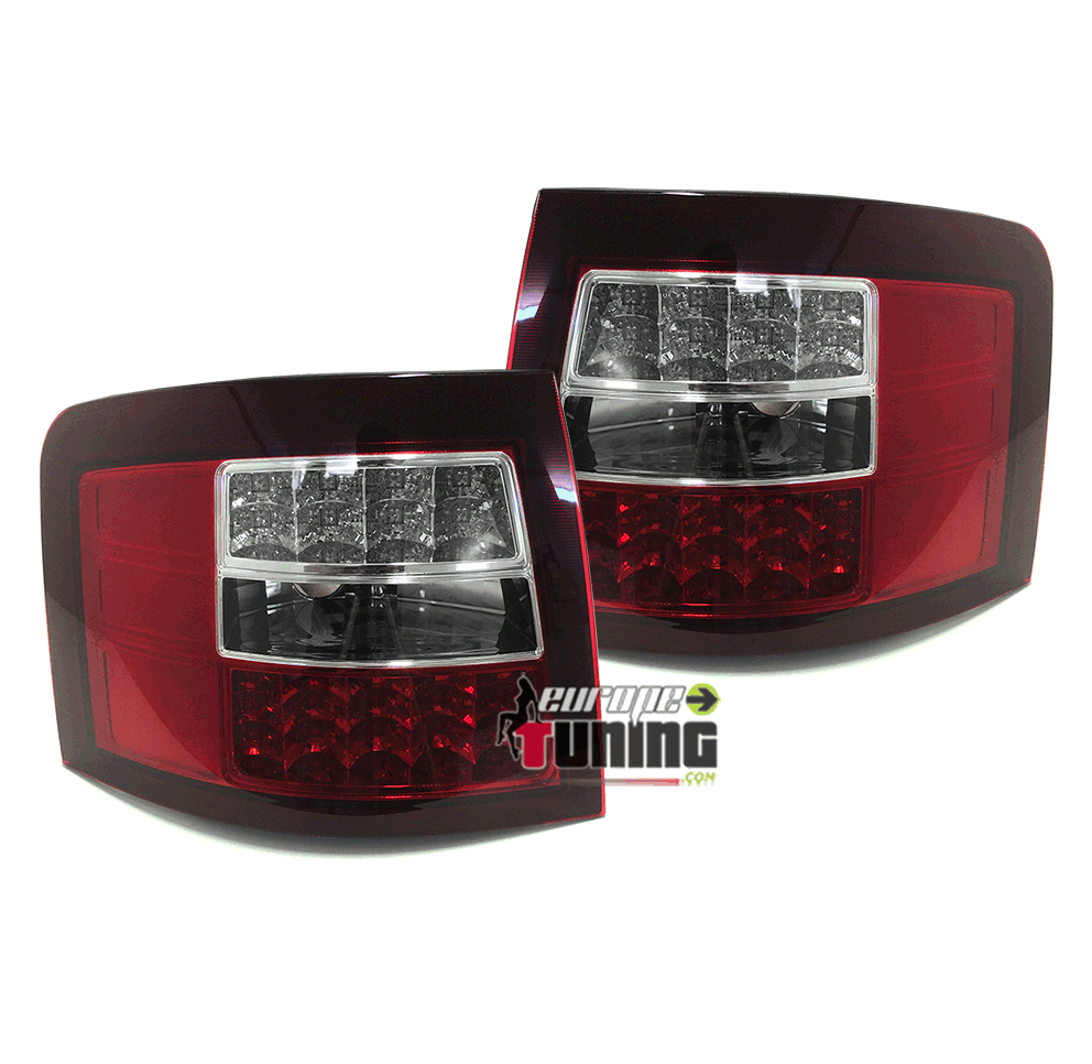 FEUX LED ROUGES CHROM A6 AVANT 98-05 (00348)