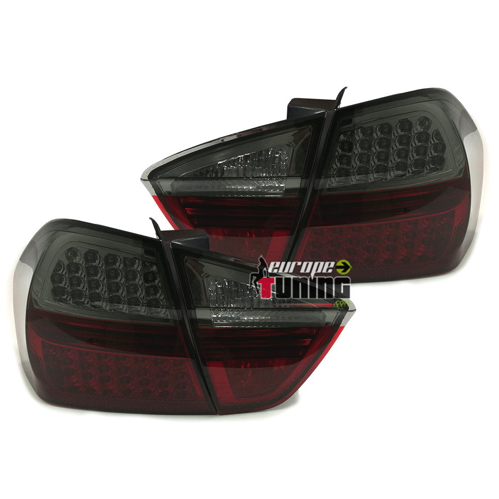 FEUX TUNING A LED ROUGE NOIR BMW E90 (00331)