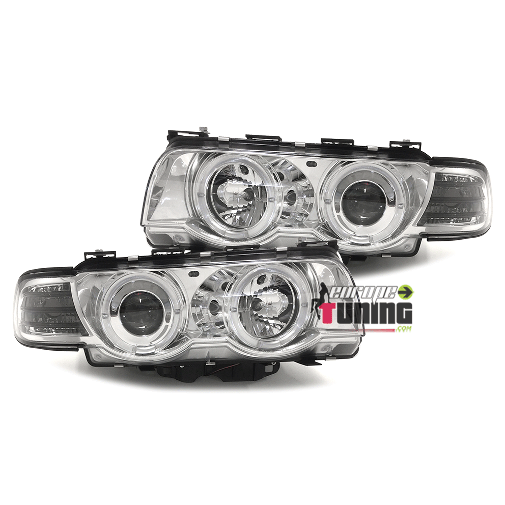 PHARES ANGEL EYES CHROM BMW E38 SERIE 7 1998-2001 (03419)
