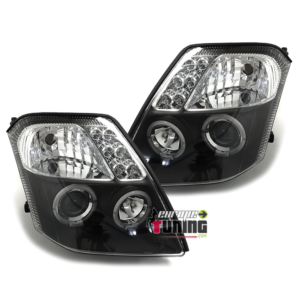 PHARES ANGEL EYES TUNING NOIRS CITROEN C2 (11438)