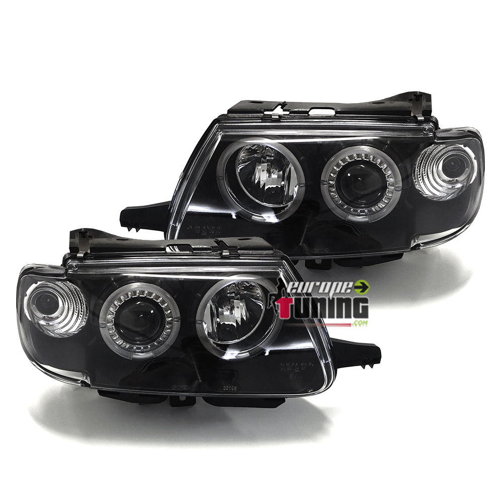 PHARES ANGEL EYES TUNING NOIRS CITROEN SAXO (10415)