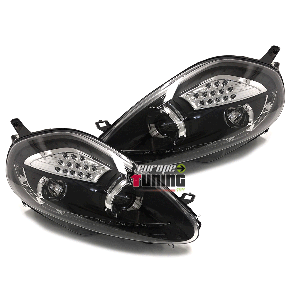 PHARES DEVIL EYES NOIRS TUNING GRANDE PUNTO ELECTRIQUES (00835)