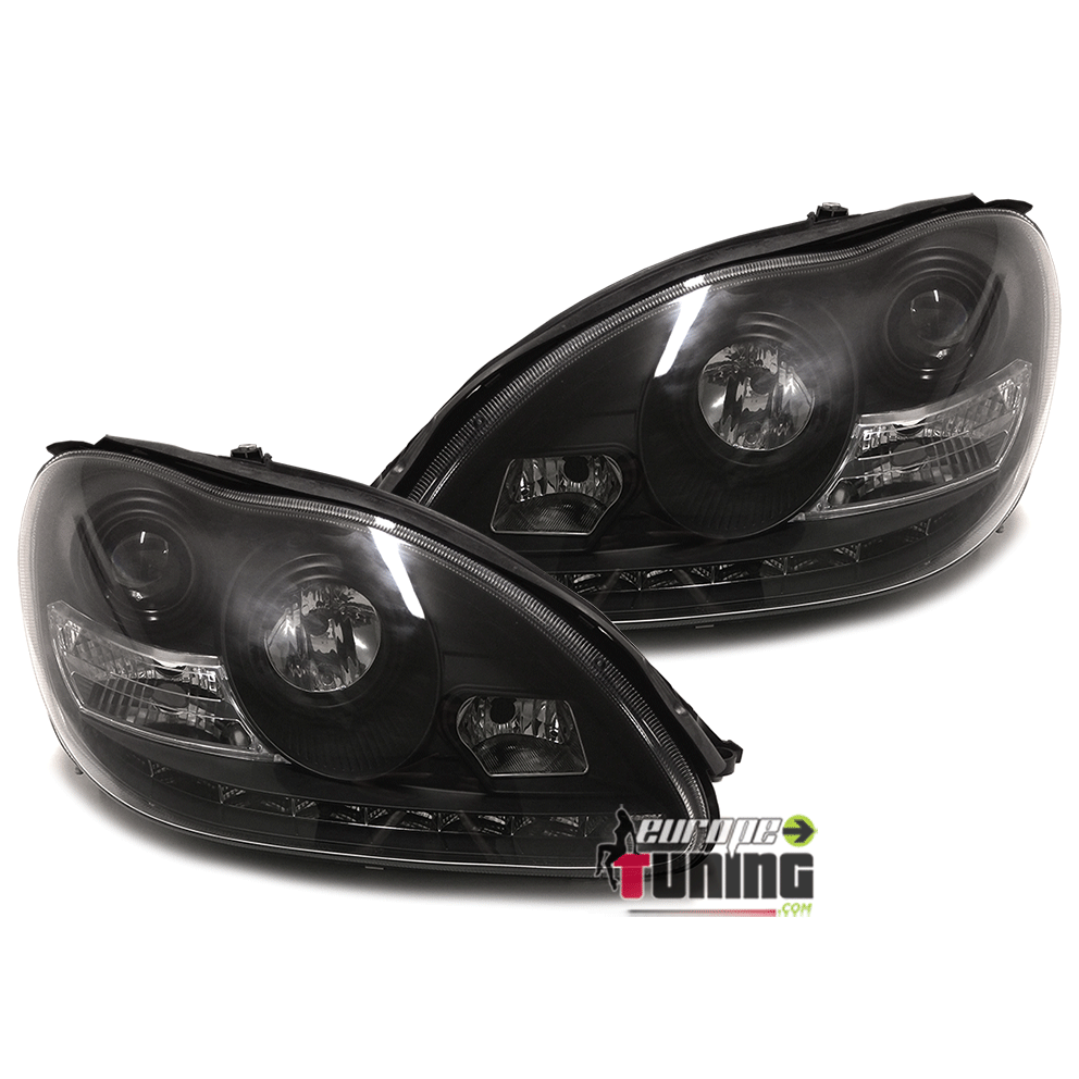 PHARES XENON DEVIL EYES NOIRS MERCEDES W220 (00271)