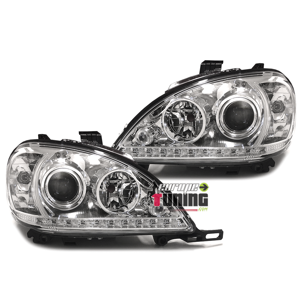 DEVIL EYES TUNING CHROM POUR MERCEDES ML W163 02-05 (00477)