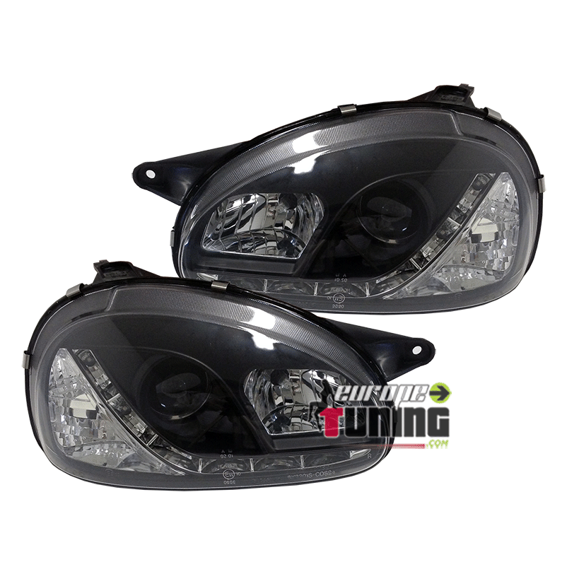 PHARES DEVIL EYES NOIRS TUNING CORSA B (14100)