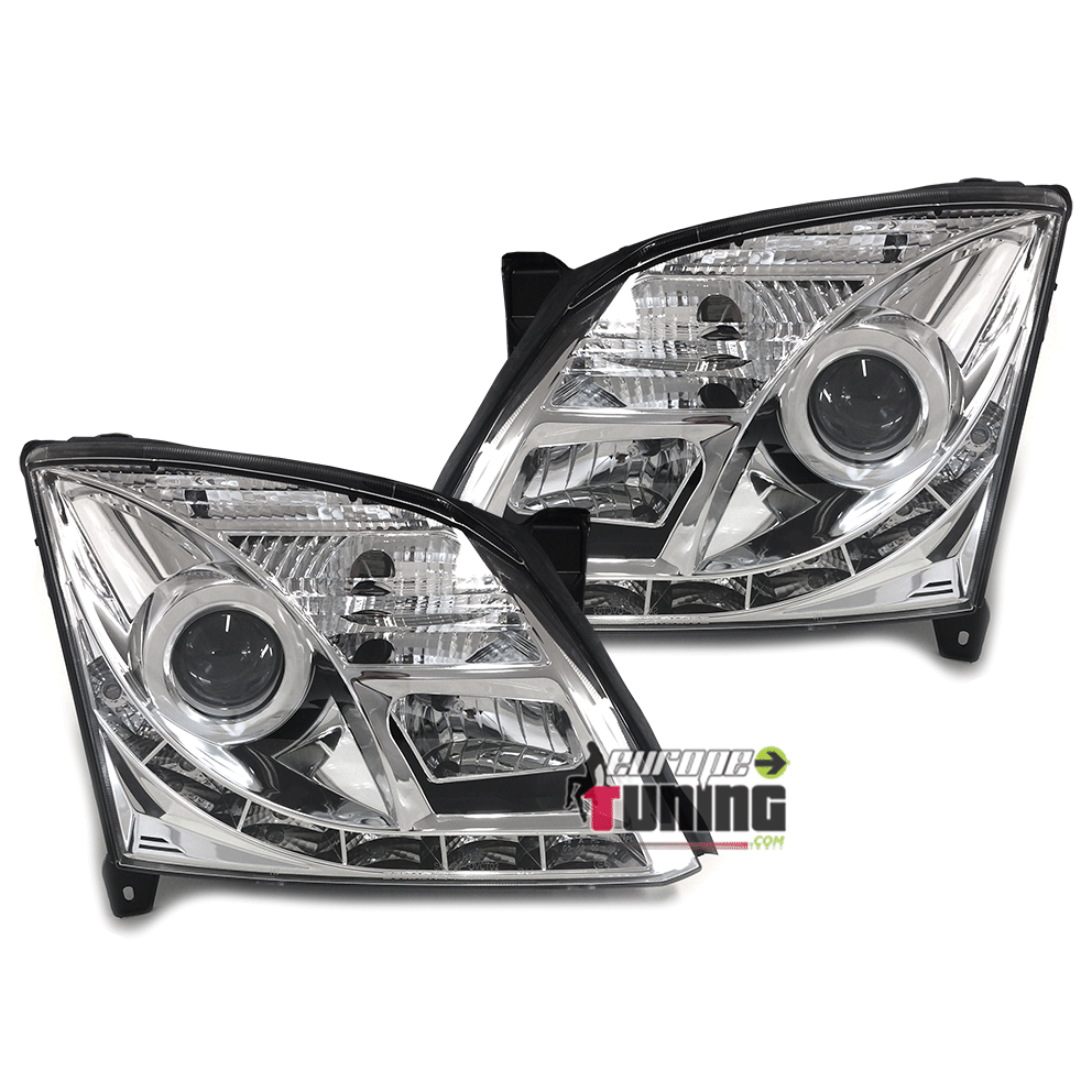 PHARES FEUX AVANTS DEVIL EYES LED CHROME OPEL VECTRA C 2002-2005 PH1 (02873)