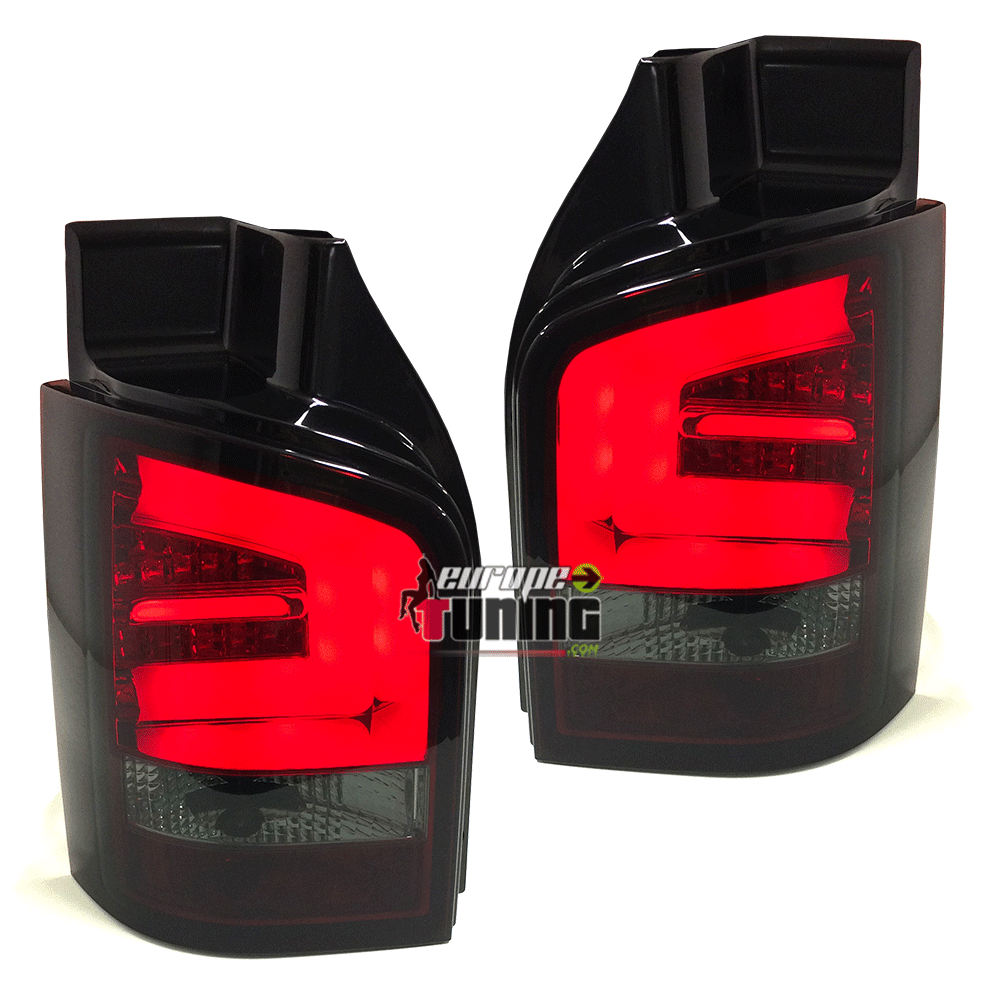 FEUX LED CELIS ROUGES FUMES VOLKSWAGEN VW BUS T5 APRES 2010 (04468)