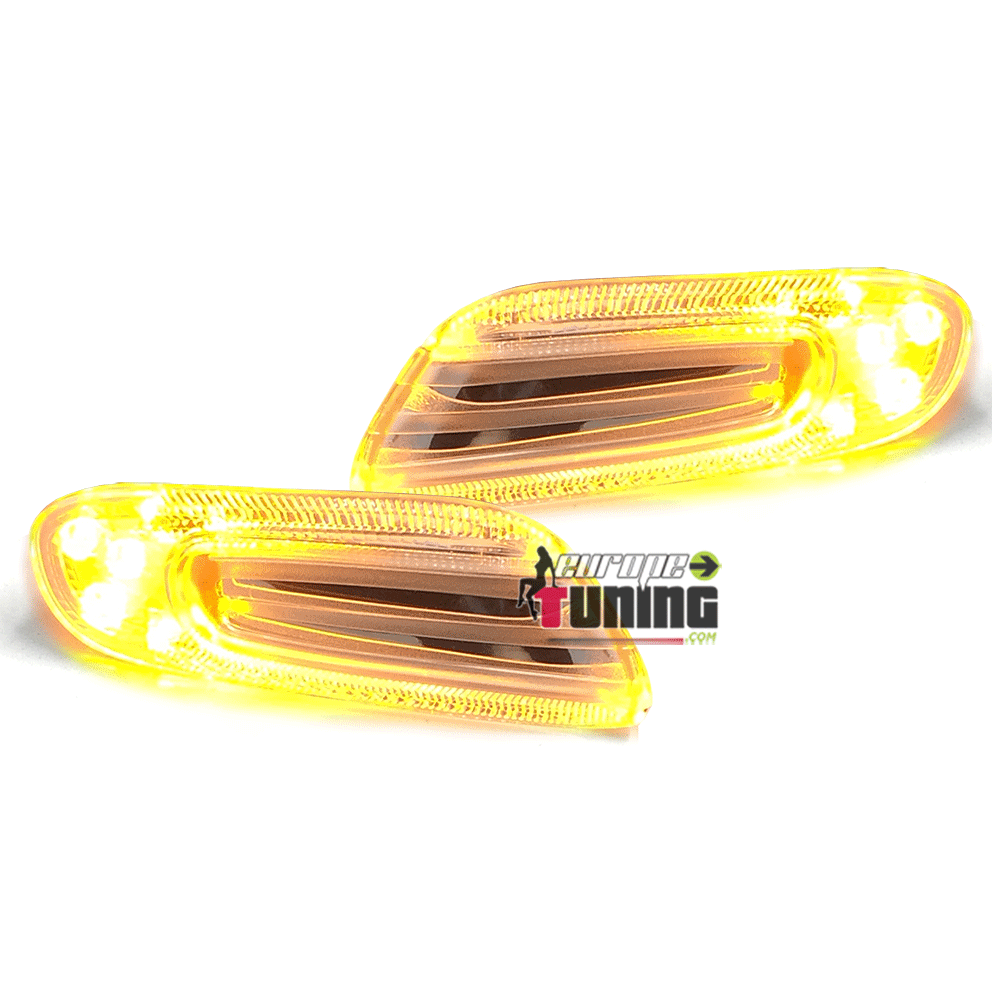 REPETITEURS - CLIGNOTANTS D'AILES CHROME SILVER A LED MINI COOPER F56 (04560)
