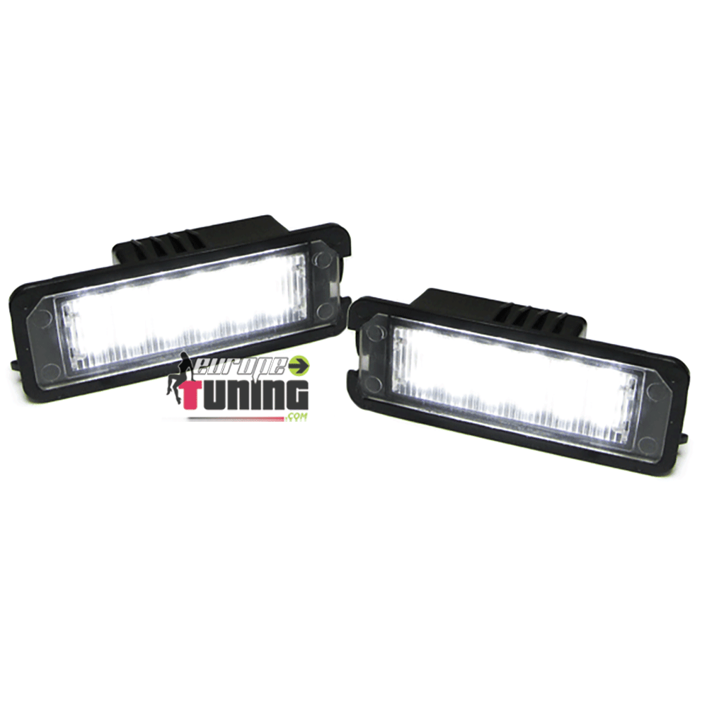 LEDS PLAQUE IMMATRICULATION VW GOLF, POLO, PASSAT, BEETLE, SCIROCCO, EOS, ... (04575)