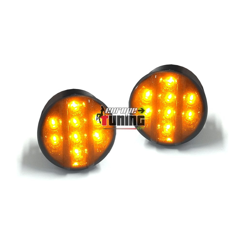 PROJECTEURS CLIGNOTANTS A LEDS AVEC FONCTION VEILLEUSE JEEP WRANGLER JK (04586)