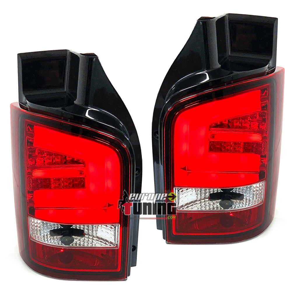 FEUX ROUGES LED BAR VW T5 BUS TRANSPORTEUR MULTIVAN A HAYON 2003-2009 (02951)