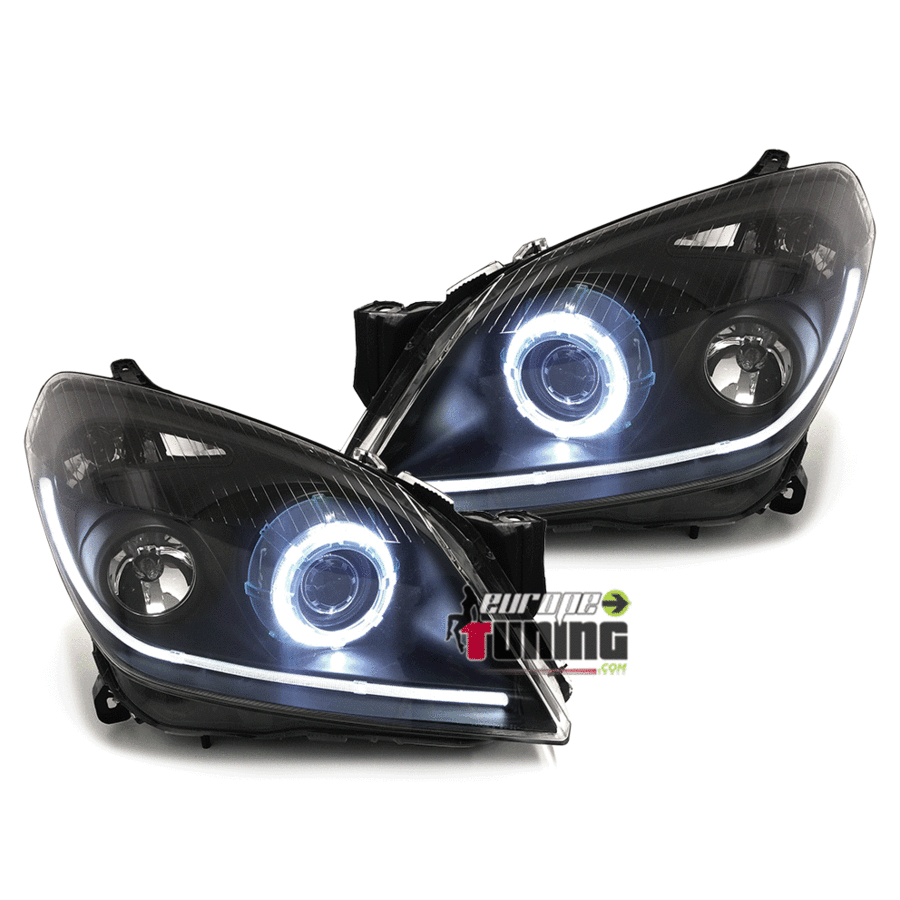 PHARES XENON ANNEAUX ET BANDES LED OPEL ASTRA H BERLINE GTC ET TWIN TOP (02925)