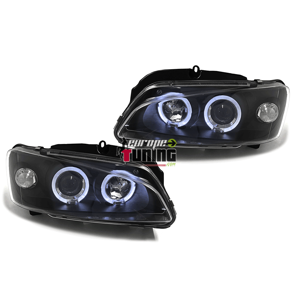 PHARES ANGEL EYES NOIRS PEUGEOT 106 PH2 (14610)