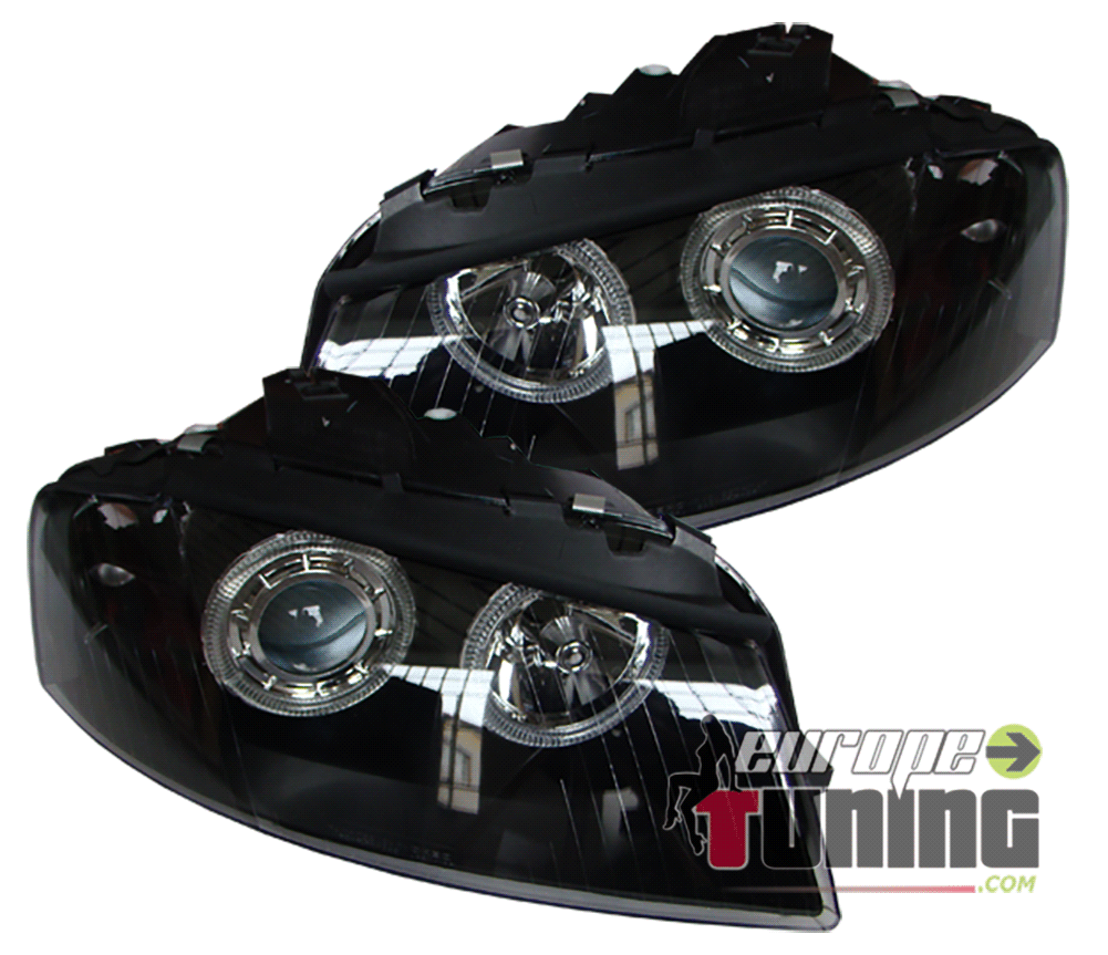 PHARES ANGEL EYES AUDI A3 NOIRS 03-08 (00910)