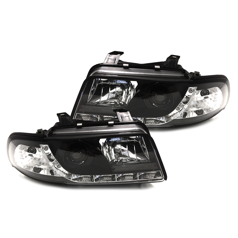 PHARES DEVIL EYES TUNING NOIRS AUDI A4 PH2 99-2001 (13504)